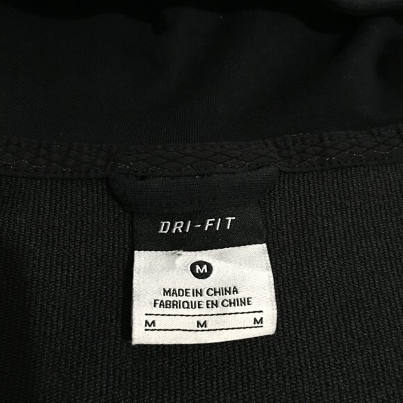 Nike Womens Medium Hoodie Full Zip Sweatshirt Black Dri Fit - Picture 6 of 12